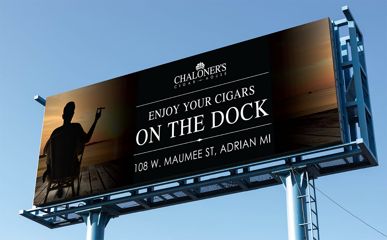 Cigars on the Dock Billboard